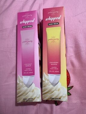 palm party Whipped Hand Cream Duo - Pink & Yellow